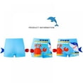 thumbnail image 3 of 3-10T Boys Swim Trunks Kids Boardshorts 3D Shark Print Swimwear Quick Dry Beach Shorts UPF 50+, 3 of 5