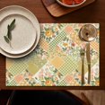 thumbnail image 5 of Pioneer Flower Floral Print Pattern Summer Placemats Table Placemats Set Of 4-Linen Kitchen Washable Placemats Table Mats 12x18 Inch Non-Slip Heat Resistant, 5 of 6