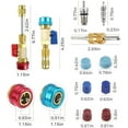 thumbnail image 3 of R134a Ac Valve Core Remover & Installer Kit, Air Conditioning Tool, HVAC System Repair, Refrigerant Service, Automotive A/C Maintenance, Removal Installation Replacement Set（31-piece set 1）, 3 of 7