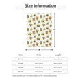 thumbnail image 5 of Rateoe Kawaii Mexican Avocado Pattern Flannel Throw Blanket, Ultra-soft Blanket for Bed, Couch, Car, Hypoallergenic Anti-pilling blanket-60"x50"(Vertical), 5 of 6