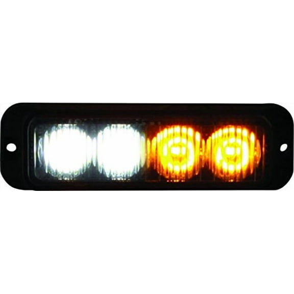 Buyers Products 8891132 Amber/Clear 4 LED Strobe Light (4-3/4in)