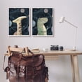 thumbnail image 2 of Stupell Industries Kids' Astronaut Dinosaurs Fantasy Planet Reptiles Deep Blue, 16 x 20, Design by Ziwei Li, 2 of 8
