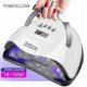 thumbnail image 2 of 280w Uv Led Nail Lamp 57 Led 4 Timer Nail Dryer With Motion Sensing Memory Function Removable For All Nail Gel Light Home Salon Guanguan, 2 of 5