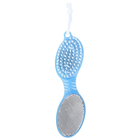 BRIGHTFUFU Herramienta 4 en 1 para el cuidado de los pies que incluye piedra pómez, cepillo para uñas, lima para pies y reductor de callos (color aleatorio).