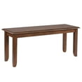 thumbnail image 1 of Sunset Trading Simply Brook 42-in Dining Bench  Amish Brown Solid Wood, 1 of 7