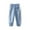 Blue, variant on CQONEPT Cotton Pants for Girls Baggy Casual Elastic Waist Crop Pant Mosquito Athletic Activewear Jogger Pant Pink 11 Years