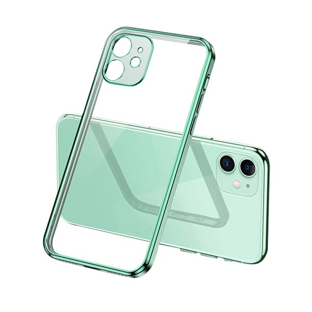 Luxury Case For Iphone 12 11 Pro Max 12 Mini Iphone12 Xs Max X Xr 7 8 Plus Se 12 Pro 8plus Case Soft Clear Cover Square Frame Green Iphone7 8 Se Walmart Com Walmart Com