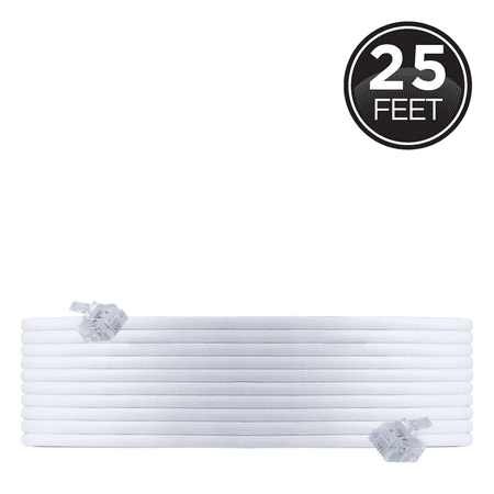 UPC: 0030878761192 | Power Gear 25ft Telephone Line Cord White 76119