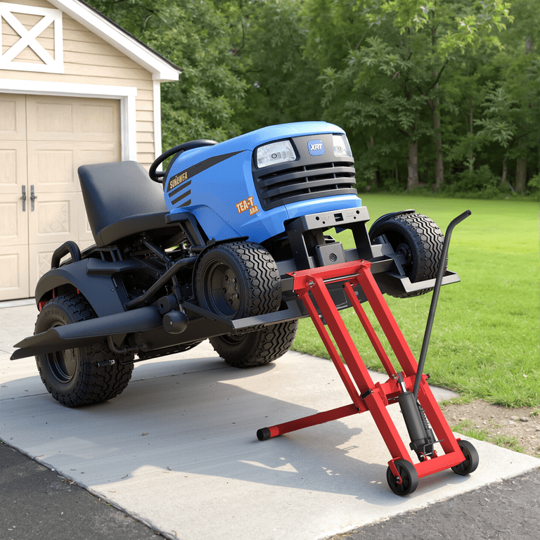 Erommy 500LB Hydraulic Lawn Mower Lift Jack with 3-Height