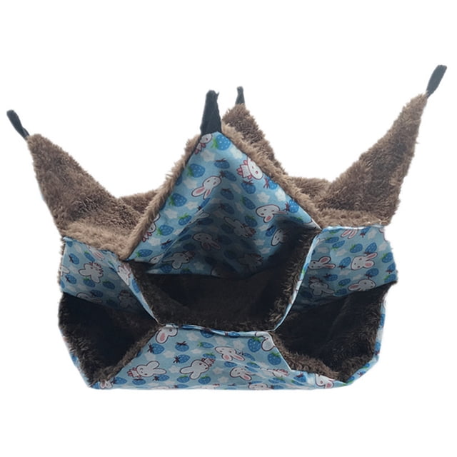 Hamster Bed Multiuse Creative Interlayer Squirrel Bed Hanging Bed for Small Pets