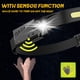 thumbnail image 2 of Avlxt Linterna frontal LED, paquete de 2 linternas recargables para adultos, faro de haz ancho 230, lámpara frontal con sensor de movimiento, diadema ajustable, luz frontal impermeable para exteriores, 2 of 5