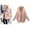 Pink, variant on Daolelai Women's Winter Long Sleeve Hooded Warm Wool Cardigan Jacket
