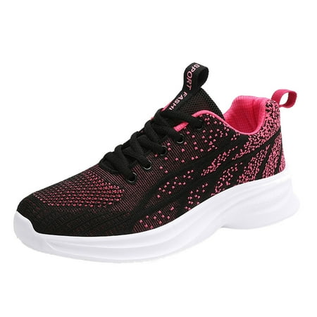 

Mackneog Ladies Shoes Comfortable Lace Up Soft SoleMesh Breathable Casual Sneakers Gift on Clearance