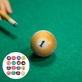 thumbnail image 1 of SHOWERORO 16Pcs Snooker Balls Assorted Color Resin High Impact Resistant Billiard Practice Balls, 1 of 8