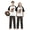 White, variant on LuLiaMenton Matching Couples Christmas Pajamas Christmas Cow Short Sleeve Long Pants Set