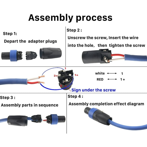 Speakon to speaker wire adapter 2025