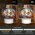 thumbnail image 3 of Fotbe Romantic Flower Fox Pattern Acrylic Night Light Gift with 3 Color ModesTouch-Sensitive LED Lamp Perfect Gift for Mother's Day, Birthday, or Christmas, 3 of 9