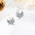 thumbnail image 5 of Midir&Etain Chicken Earrings 925 Sterling Silver Hypoallergenic Dangle Earrings Moonstone Earrings Chicken Jewelry Gifts for Women, 5 of 6