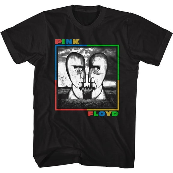 Pink Floyd B&W Division Bell Black Adult T-Shirt