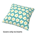 thumbnail image 3 of Throw Pillow Covers, Cute Fried Egg Pine Green Soft Square Pillow Cases with Invisible Zipper for Couch Bed Sofa, Farmhouse Fall Home Decor 18"x18", 3 of 7