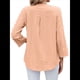 thumbnail image 5 of Blusa Informal con Cuello en V para Mujer, con Ojales, Bordada y Hueca, Ideal para Playa y Vestir. Color Naranja L, 5 of 10