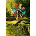 thumbnail image 2 of Alpine Solar Metal and Glass Windmill, 69 Inch Tall, 2 of 6