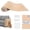 Khaki, variant on Cat Scratch Furniture Protector Brown 2-Pack Self-Adhesive DIY Pads for Sofa, Wall and Door