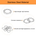 thumbnail image 3 of Uxcell 100Pcs Internal Tooth Star Lock Washers, 1/2-Inch Stainless Steel Internal Serrated Lock Washer, Silver Tone, 3 of 5