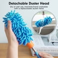 thumbnail image 2 of Microfiber Duster for Cleaning, Hand Washable Dusters with 2pcs Replaceable Microfiber Head, Extendable Pole, Detachable Cleaning Supplies for Office, Car, Window, Furniture, Ceiling Fan, 2 of 6