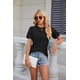 thumbnail image 3 of Camisetas de mujer tops casuales encaje, 3 of 8