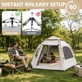 thumbnail image 3 of GVDV 2-3 Person Camping Tent, Instant Pop Up Tents for Camping- 60s Automatic Easy Setup Tent, Double-Layer Waterproof & Windproof Instant Tents for Hiking Backpacking, 3 of 10