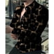 thumbnail image 1 of Camisa de manga larga con estampado 3D de estrellas de colores para hombre, camisa de solapa con botones de manga larga para primavera y otoño, camisa suave para fiesta de graduación, 1 of 6