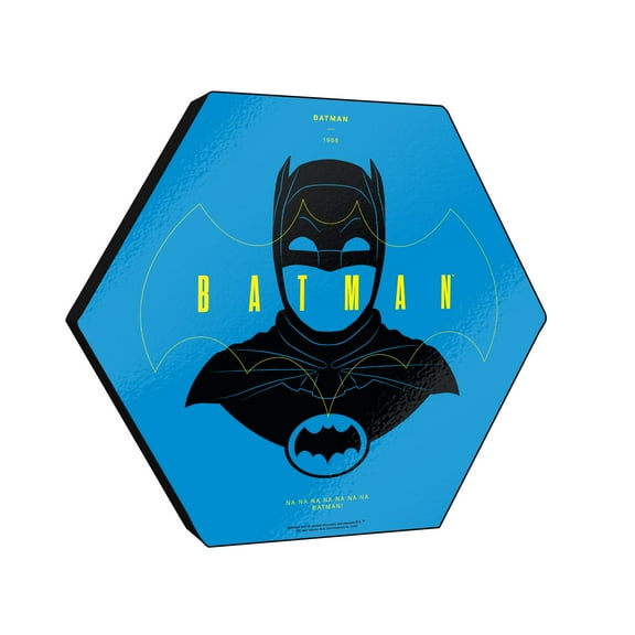 Batman 85th Anniversary (Batman 1966) KNEXAGON Wood Print