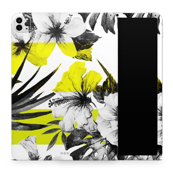 DesignSkinz Tropical BW Sun Floral Full-Body Skin Decal Wrap Cover for iPad (A1219/A1337)