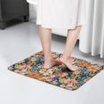 thumbnail image 4 of Pioneer Flower Floral Print Flannel Non Slip Door Rugs,Washable Door Mats Indoor,Decorative Door Mats,Dirt-Resistant and Absorbent Doormat for Entrance,Bedroom,Kitchen,Bathroom,23.5"x16", 4 of 5