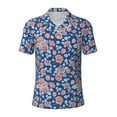 thumbnail image 2 of Daiia Rose Flowers Pattern Men’s Polo Shirts,Solid Deck Shirt,Classic Fit, Breathable Cotton Polo for Casual and Sport Wear-X-Large, 2 of 7