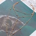 thumbnail image 3 of 2 piezas (oro) tobillera de cadena dorada delicada cadena de eslabones cubanos tobillera playa sandalias descalzas joyería de pie para mujeres adolescentes Sincero Electrónica, 3 of 5