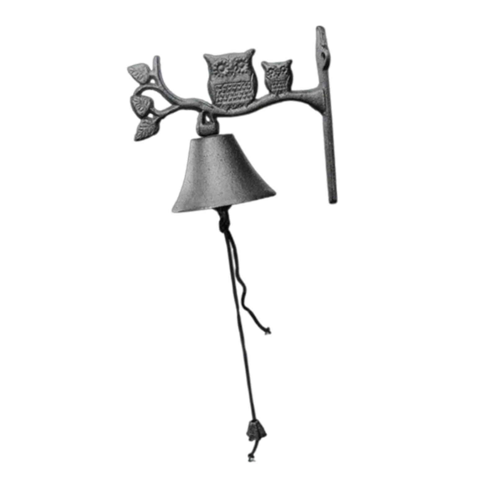 Baoblaze Rustic Cast Iron Antique Outdoor Dinner Bell for Gate Outside House