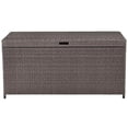 thumbnail image 2 of Crosely Furniture Palm Harbor Bac de Rangement Extérieur en Résine Osier pour Patio et Terrasse, Gris, 2 of 6