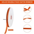 thumbnail image 2 of TONIFUL 3/8 Inch x 100yds Orange Satin Ribbon Thin Solid Fabric Ribbons Roll for Gift Wrapping Invitation Floral Hair Balloons Craft Sewing Party Wedding Popsicles Decoration Valentine's Day Bouquet, 2 of 6