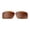 Brown - Polarized, variant on Walleva Fire Red Mirror Coated Polarized Replacement Lenses for Costa Del Mar Reefton Sunglasses