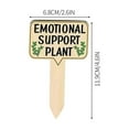 thumbnail image 3 of 15 Pack Wooden Plant Markers, T-Shaped Funny Plant Labels for Potted Plants, Succulents, Herb Garden, Outdoor & Indoor Gardening, with Whimsical Slogans (6.8x11.9cm), 3 of 7