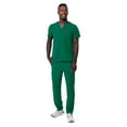 thumbnail image 5 of Adar Addition Go-Basic Scrub Set For Men - Classic V-Neck Scrub Top & Cargo Scrub Pants - A9300 - Hunter Green - M, 5 of 7
