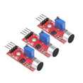 thumbnail image 1 of Unique Bargains Microphone Sound Sensor, Voice Detection Module with Digital and Analog Out for Arduino DIY Projects 3pcs, 1 of 2