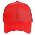 thumbnail image 7 of Falari Trucker Hat 2-Piece Set, 6 Panel, Cotton Mesh, Adjustable Size Baseball Cap - Red & Red, 7 of 7