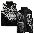 thumbnail image 3 of Chaleco de algodón grueso y fresco para hombre, chalecos de moda y versátiles para hombre, chaleco de moda con estampado de personajes para hombre, abrigos y ropa de viento frío, 3 of 5