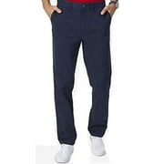 Nautica Mens Stretch Soft Twill, Classic Fit Pants (Navy, 32x32)
