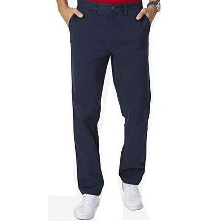 Nautica Mens Stretch Soft Twill, Classic Fit Pants (Navy, 32x32)