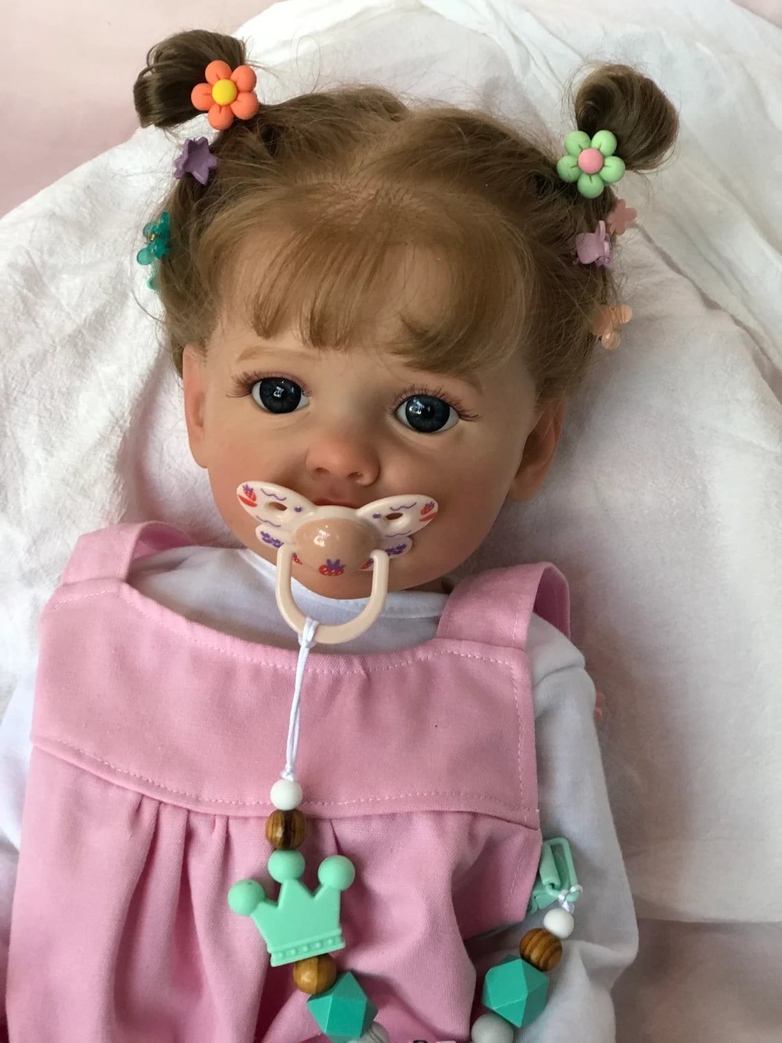 TINYSOME 50CM Soft Toys Realistic Baby Girl for Doll with Hair Dress Lifelike Educational Caucasian Reborn Dolls Look Real Kids G Walmart