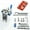 With Scale, variant on Woodworking 3 In 1 Doweling Jig Dowel Cam Jig Wood Cabinets Wardrobes Punching Hole Drilling Guide Locator Tool Kit